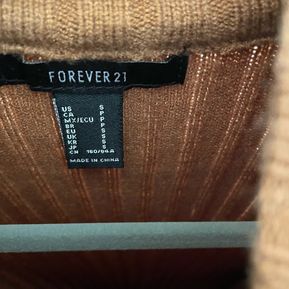 Forever 21 brown sweater dress size s - Picture 2 of 2